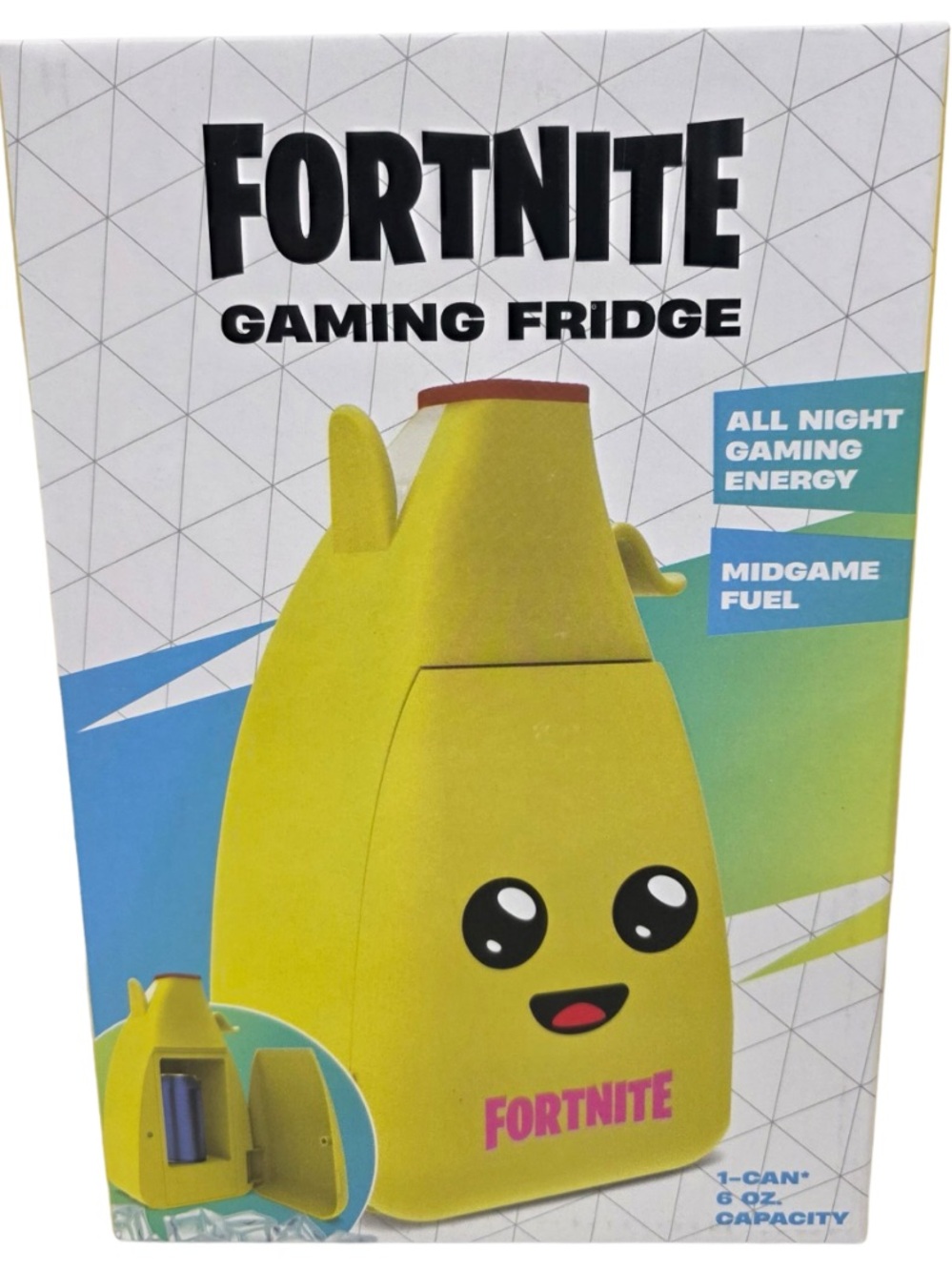 Fortnite Gaming Fridge Peely Banana 1 Can Mini Cooler Yellow NIB
